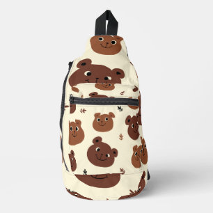 Bandolera Cara de oso divertida