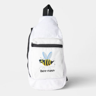 Bandolera Carácter de abeja con gafas de sol bigote Bee Fáci