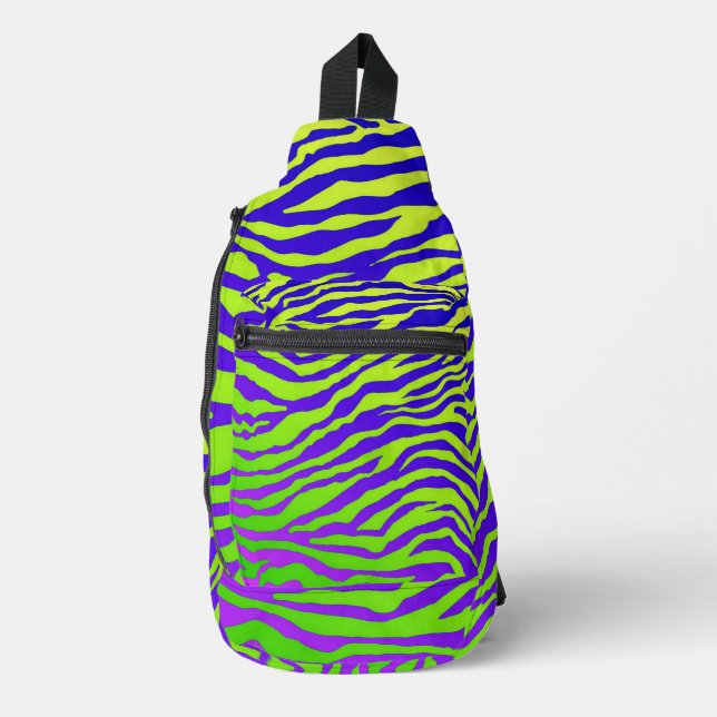 Bandolera Cebra Verde (Anverso)