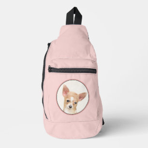 Bandolera Chihuahua Smooth Coat Pintura Original De Perro