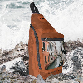 Bandolera Citas de viaje monograma tu orina de foto boho