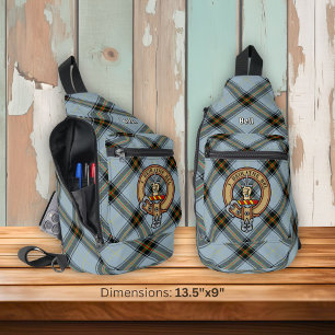 Bandolera Clan Bell Escudo sobre Tartán