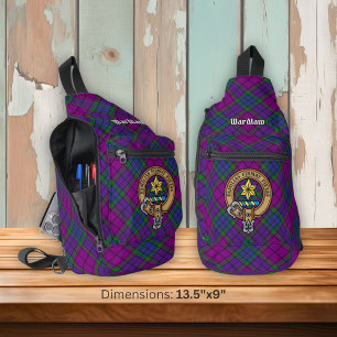 Bandolera Clan Wardlaw Escudo sobre Tartán