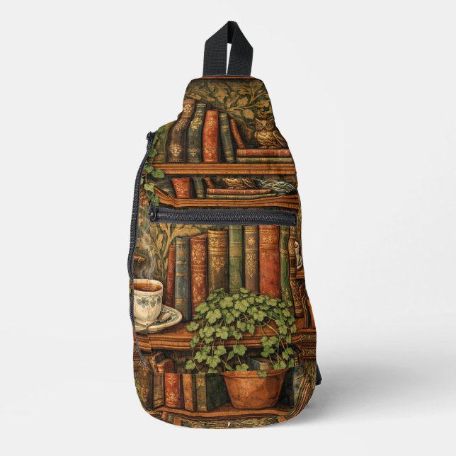 Bandolera Club de amantes de libros retro (Anverso)