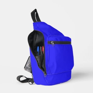 Bandolera Colección de colores del arándano azul #004
