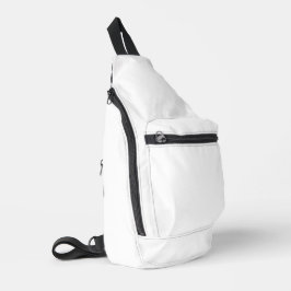 Bandolera Color sólido blanco puro