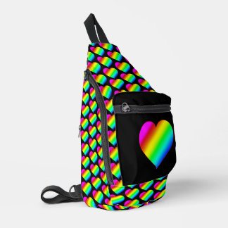 Bandolera Colorful Heart Rainbow Love Bright Color