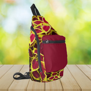 Bandolera Colorida planta de Coleus deja flores