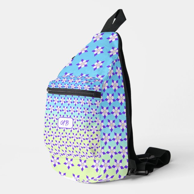 Bandolera Columbine Sling Bag Azul y Amarillo (Esquina derecha)