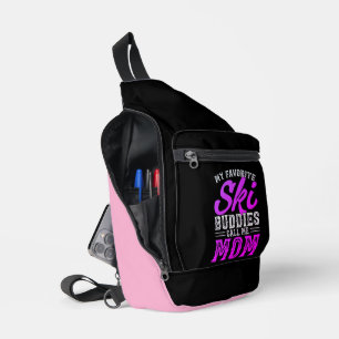 Bandolera Coma Sleep Ski Repetir el diseño negrita del amant