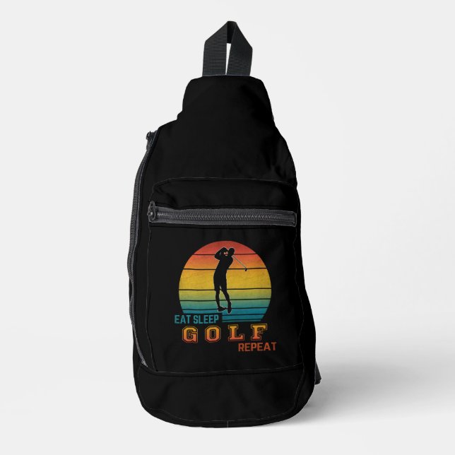 Bandolera Comer Dormir Golf Repetir (Anverso)