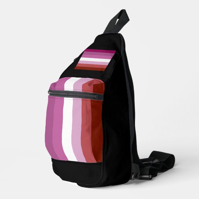 Bandolera Comunidad femenina de la bandera del orgullo lésbi (Esquina derecha)