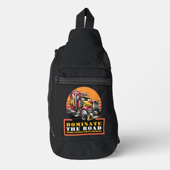 Bandolera Conductor de camiones Semi (Anverso)