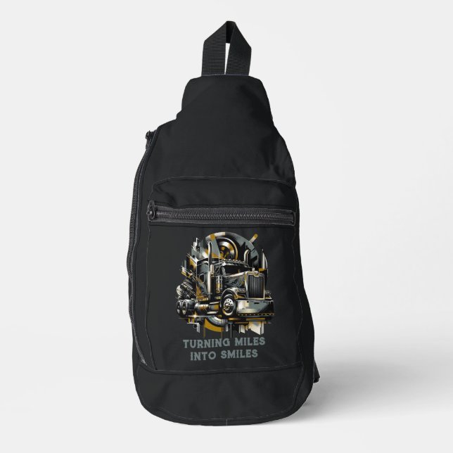 Bandolera Conductor de camiones Semi (Anverso)