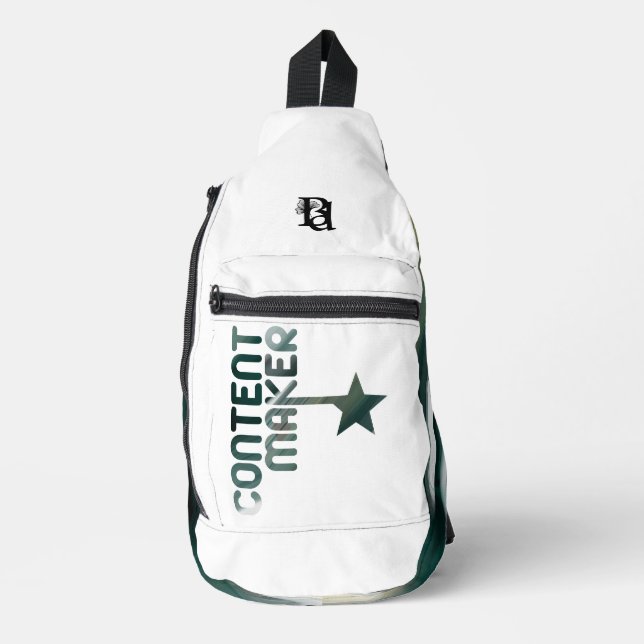 Bandolera CONTENTMAKER Sling Bag Trend Resumen Verde (Anverso)