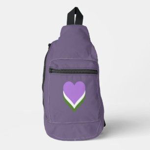 Bandolera Corazones de orgullo genderqueer