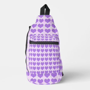 Bandolera Corazones púrpuras
