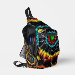 Bandolera Corbata de tinte negro ópalo,
