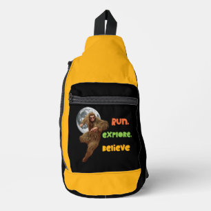 Bandolera Corriendo Aventura Sasquatch Creer Diseño