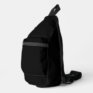 Bandolera Crear su propio diseño personalizado negro