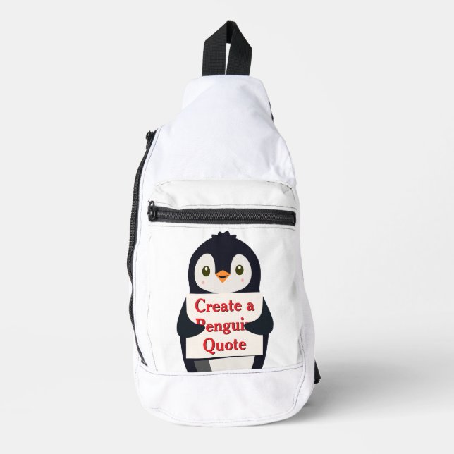 Bandolera Create a Penguin Quote (Anverso)