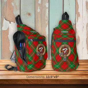Bandolera Crest de Clan Lennox sobre Tartán