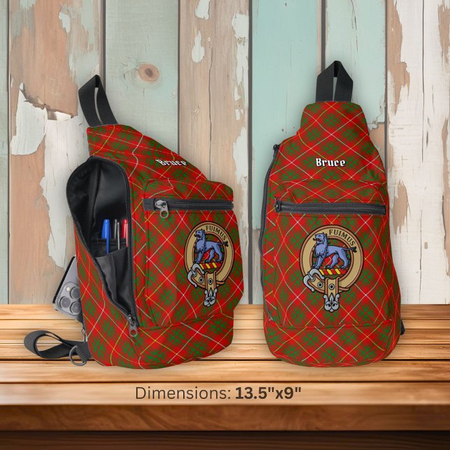Bandolera Crestá de Clan Bruce sobre Tartán (Subido por el creador)