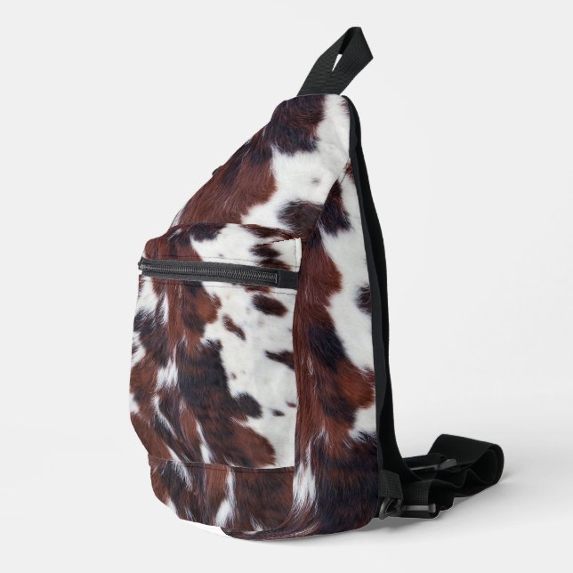 Bandolera Crossbody Sling Bag - Piel de vaca (Esquina derecha)