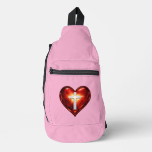 Bandolera Cruz y Corazón