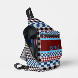 Bandolera Cuadro Escocés Personalizado