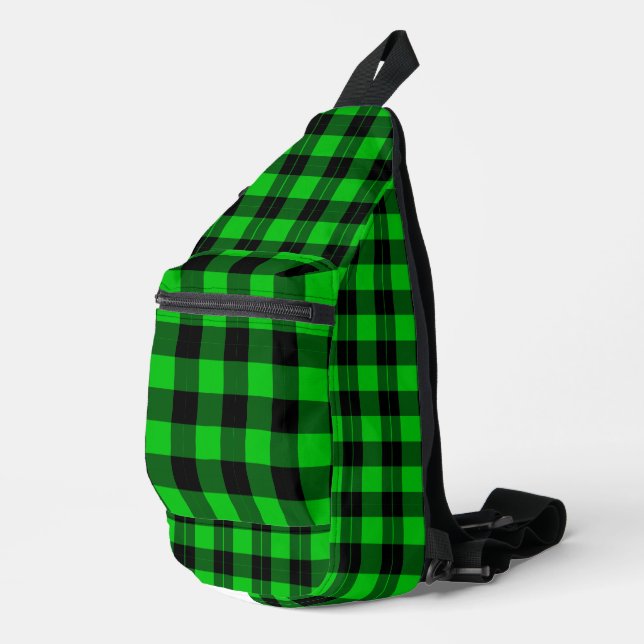 Bandolera Cuadros Verde Negro (Esquina derecha)