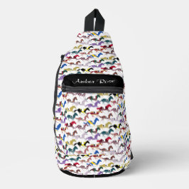 Bandolera De camino al patrón de seda jockey sobre caballos 