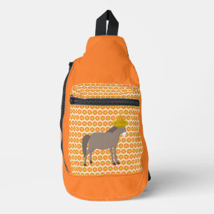 Bandolera Día de los muertos en el burro mexicano