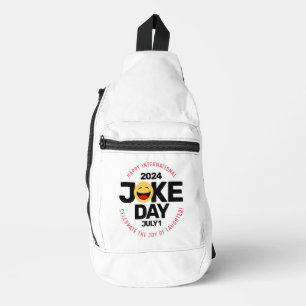 Bandolera Día Internacional del Chiste Cara de Rociación