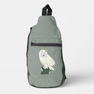 Bandolera Dibujo caprichoso de Hedwig con carta