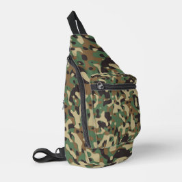 Bandolera Digital Woodland Military Camouflage Pattern
