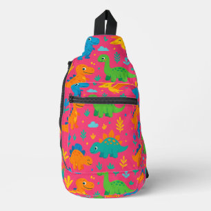 Bandolera Dino Impresión Recortar Sew Bag