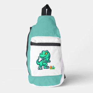 Bandolera dinosaurio con huevos