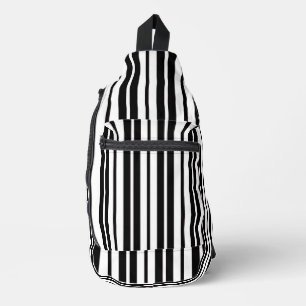 Bandolera Diseño de patrones de rayas verticales blancas en