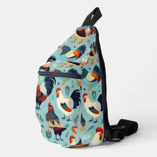 Bandolera Diseño de pollos y gallos