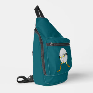 Bandolera Diseño divertido del personaje de huevo RG y RA