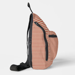 Bandolera Diseño geométrico para el año escolar preppy