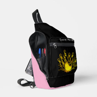 Bandolera Diseño personalizado del equipo Golden Bowling