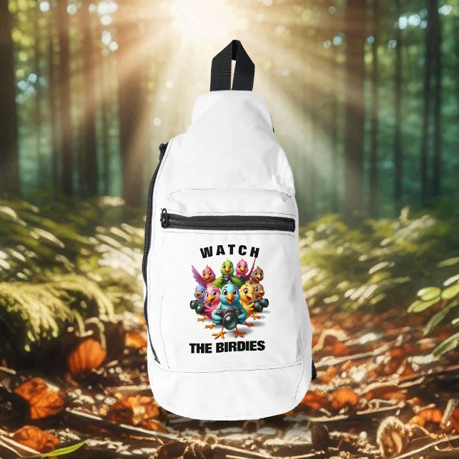 Bandolera Divertido Watch the Birdies (Watch the Birdies Birding Sling Bag Cover Photo)