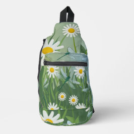 Bandolera Dragonfly Daisies Sling Bag