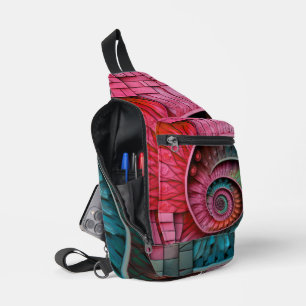Bandolera Dubman Designs: Mosaico en espiral de Fibonacci