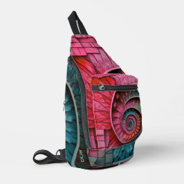 Bandolera Dubman Designs: Mosaico en espiral de Fibonacci