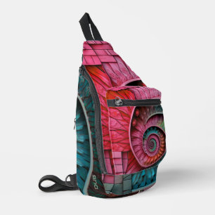 Bandolera Dubman Designs: Mosaico en espiral de Fibonacci