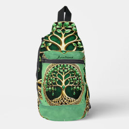 Bandolera El árbol de la vida con nudos celtas.