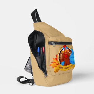 Bandolera El divertido diseño de Acción de Gracias al estilo